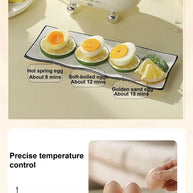 Egg Cooker Portable Low Power Student Dormitory Mini Breakfast Machine Automatic Power Off Electric Steamer Kitchen Tool 120W