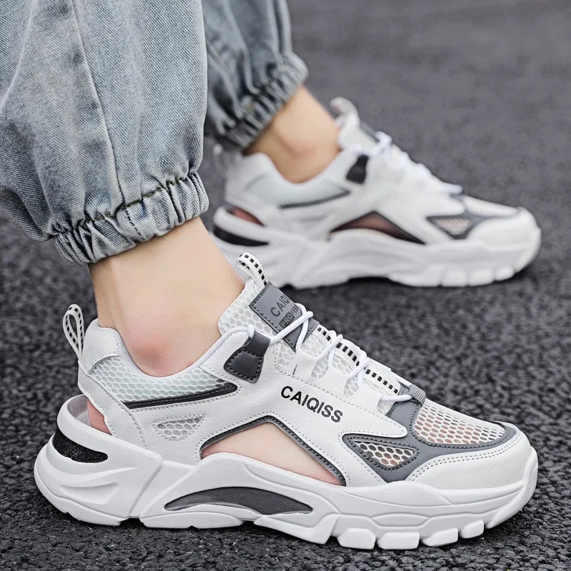 Mens Summer Sandals Breathable Sports Beach Shoes Outdoor Casual Slides for Teenagers TrendyLightweight Footwear New Design