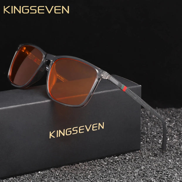 KINGSEVEN  Blue Light Filter Transparent Glasses Men/Women Computer Anti-Blue Ray Eyewear Fashion Decorative  Eyeglasses